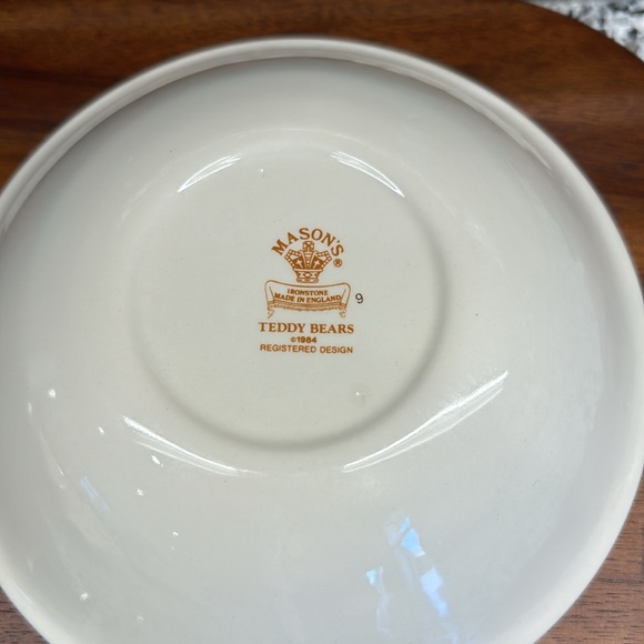 Mason’s Teddy Bear Ironstone Children’s Dish Set - Picture 6 of 7